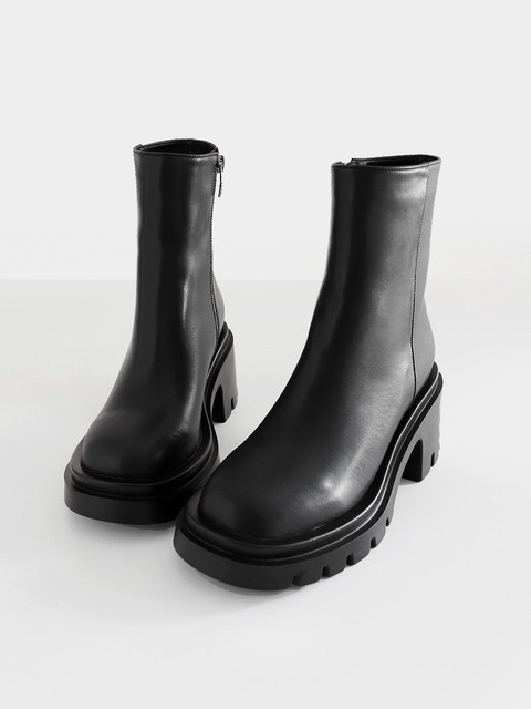 엘칸토 인텐스 여성 클래식 몰드 앵클부츠 8cm LCWA80I24V