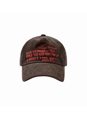 CORDUROY NEW YORK BALLCAP_brown