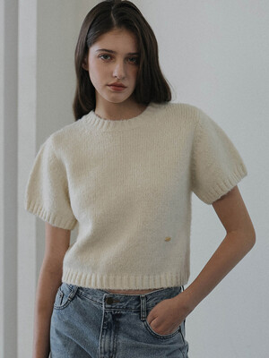 Olly Half Sleeve Knit [Ivory]