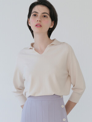 V Collar Neck Raglan Capri Knitwear (3colors) VKNIT_050