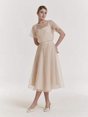 Orb Organza One-piece (Cream)