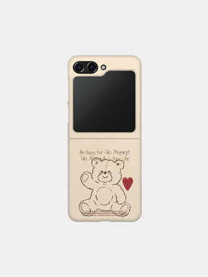 fluffy strawberry bear 디자인 [제트플립 하드 폰케이스]