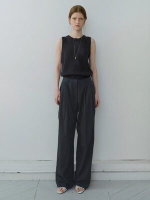 Summer loose slacks (charcoal)