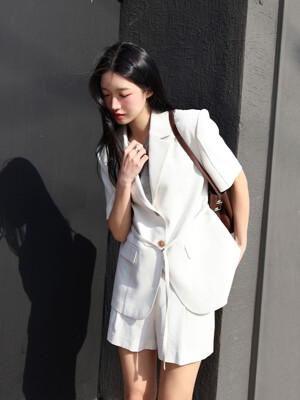 [단독]엠마 린넨 스트랩 자켓 / EMMA LINEN STRAP JACKET_3colors