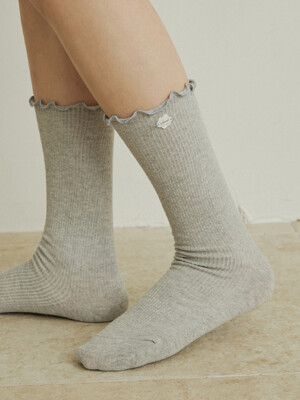 Cloud charm long lovely socks - 3color