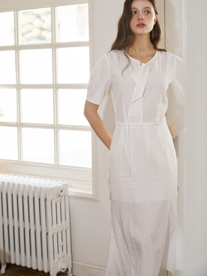 WRAP DRAPING DRESS (WH)