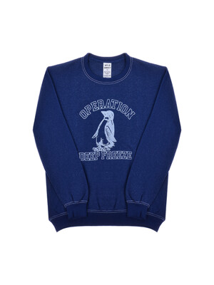 와일드동키 FG-FREEZE DYED NAVY BLUE 공용 맨투맨
