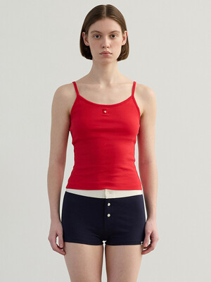 Flower Sleeveless Red