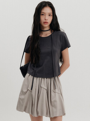 엘리 타이 티셔츠 / ELLIE TIE T-SHIRT_3colors
