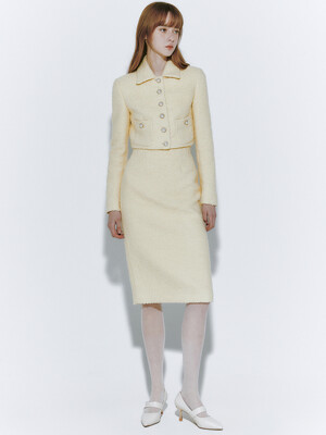 [리퍼브]Malin wool tweed midi skirt(3colors)