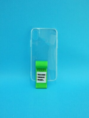 SUN CASE FINGER CLEAR YELLOW GREEN (JELLY CASE)