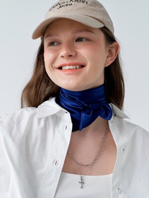 Chic Silk Scarf_Royal Navy