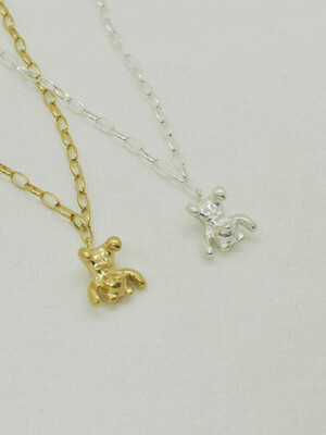 Rolling Around Bear Doll Necklace