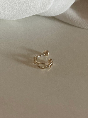 14k gold connect piercing earring(single 1EA)