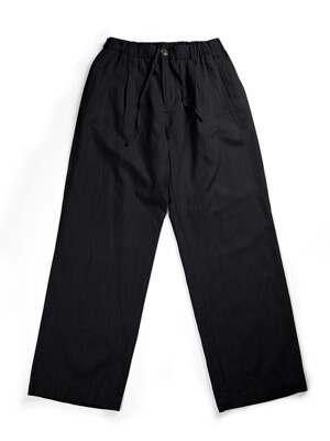 COZY LINEN WIDE PANTS_BLACK(W)