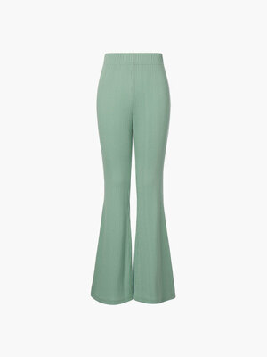 FLARE SOFT TROUSERS, MINT