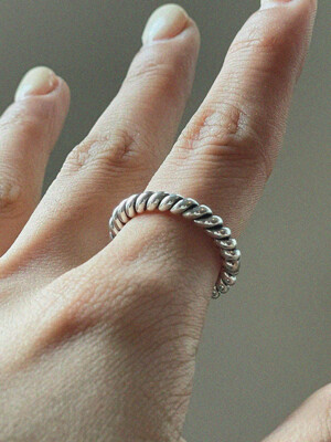 silver925 twil ring