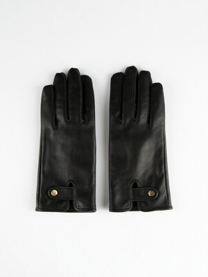 Lambskin Leather Gloves (Black)