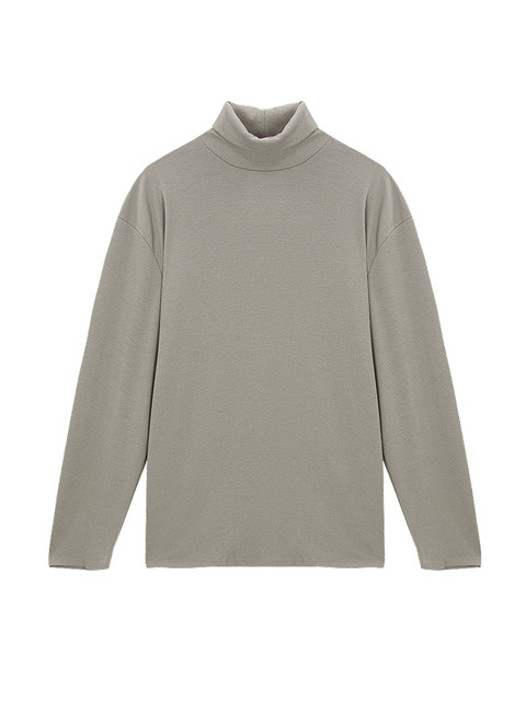 티셔츠 - 엔도어 (endoor) - Turtleneck long sleeve t-shirt (beige)
