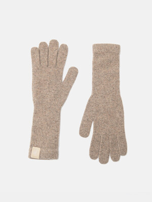 basic long wool gloves (G003_beige)