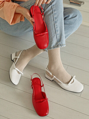 [단독]1717 Romi Ribbon Slingback Heel