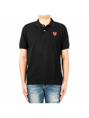 22SS (P1T290 BLACK) 남성 카라 반팔 티셔츠