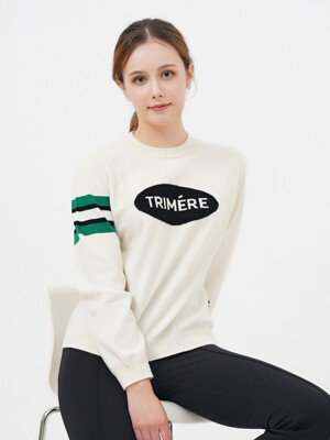 Signature Line Cashmere Knit PULLOVER WOMAN IVORY