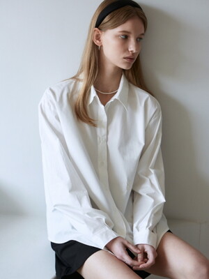 YAN13 EMBROIDERY COTTON SHIRTS_WHITE