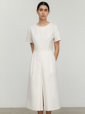 front slit dress-ivory