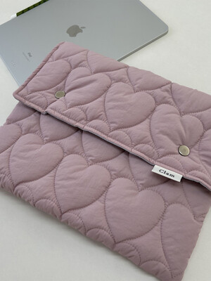 Clam Tablet case _ Heart pink (12inch)