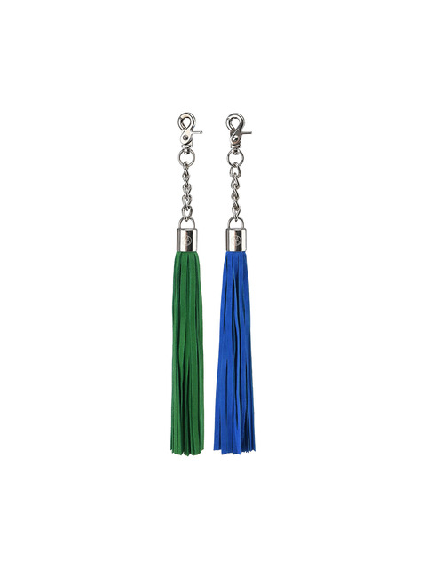 백액세서리 - 모디앙 (MODIENNE) - MODIENNE BAG TASSEL KEYRING - SHORT [GREEN,BLUE]
