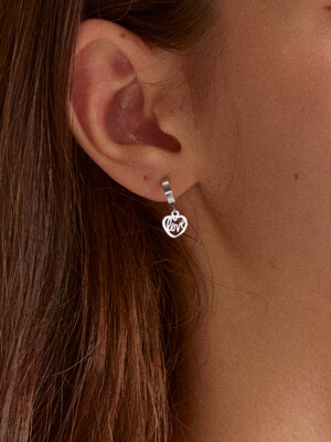 Love mini surgical earring