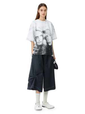 Twin face t-shirt 02 Off white