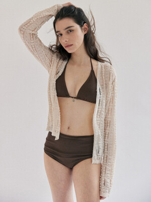 Lace cover up Cardigan_beige