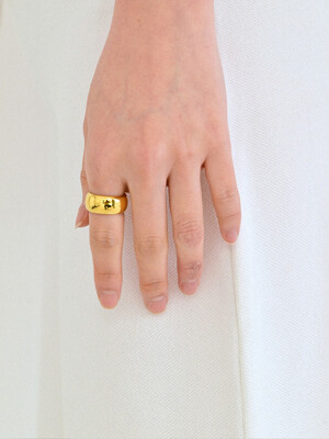 24 Gold new bold Ring-silver925