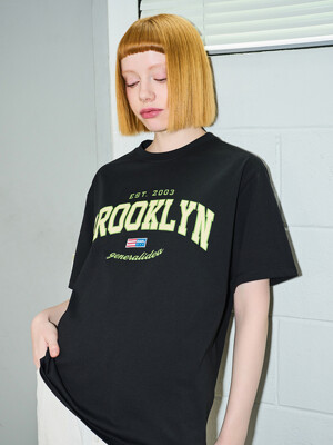 브루클린 반팔 티셔츠 [BLACK] / SBD2U01015