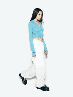 PARACHUTE CARGO PANTS WHITE