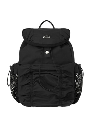 SHIRRING BACKPACK-BLACK