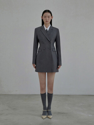 Jenn suit jacket dress - Grey