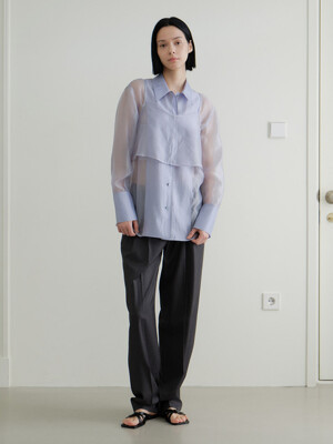 Classic Pinstripe Slacks KW5SL5140_GW