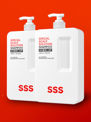 [1+1] 대용량 약산성 탈모샴푸 1350ml + 1350ml