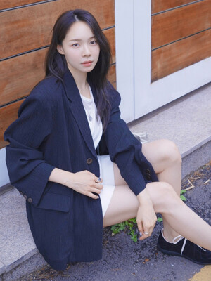 TVR LINEN CREASE BLAZER_2COLORS