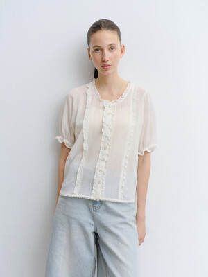 TVR COTTON FRILL BLOUSE_2COLORS