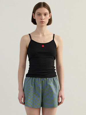 Flower Sleeveless Black