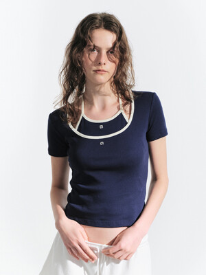 25HS IVY SAND T-SHIRT (NAVY)