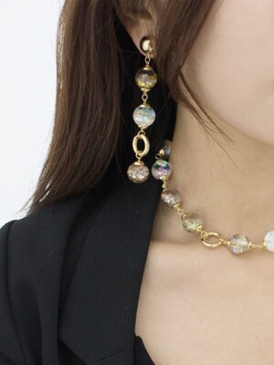 Glam Gold Snowball Earrings