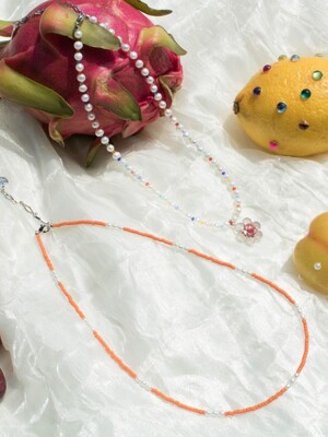 Beads&Pearl Necklace SET