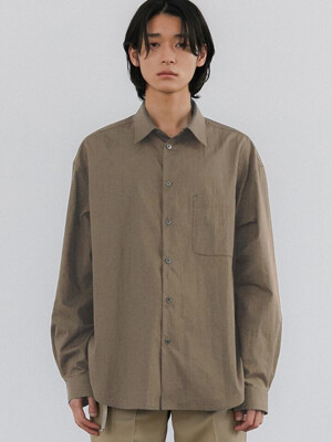 ESSENTIAL OVERSIZED SHIRTS (KHAKI BEIGE)