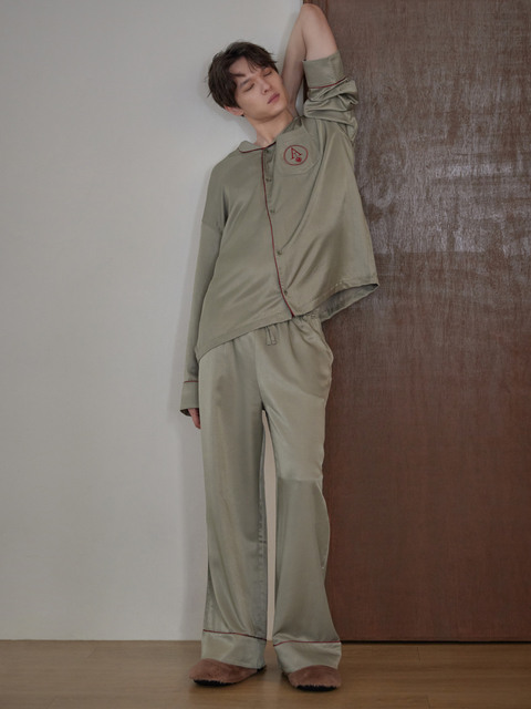 라운지웨어,라운지웨어,라운지웨어 - 아템포 (atempo) - CLASSIC PAJAMA SET_ash olive