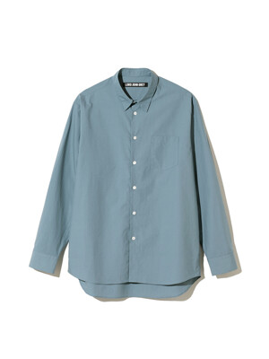 crinkled cotton shirts blue